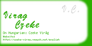 virag czeke business card