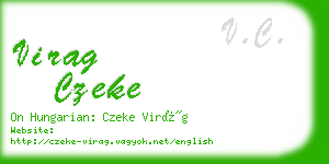 virag czeke business card